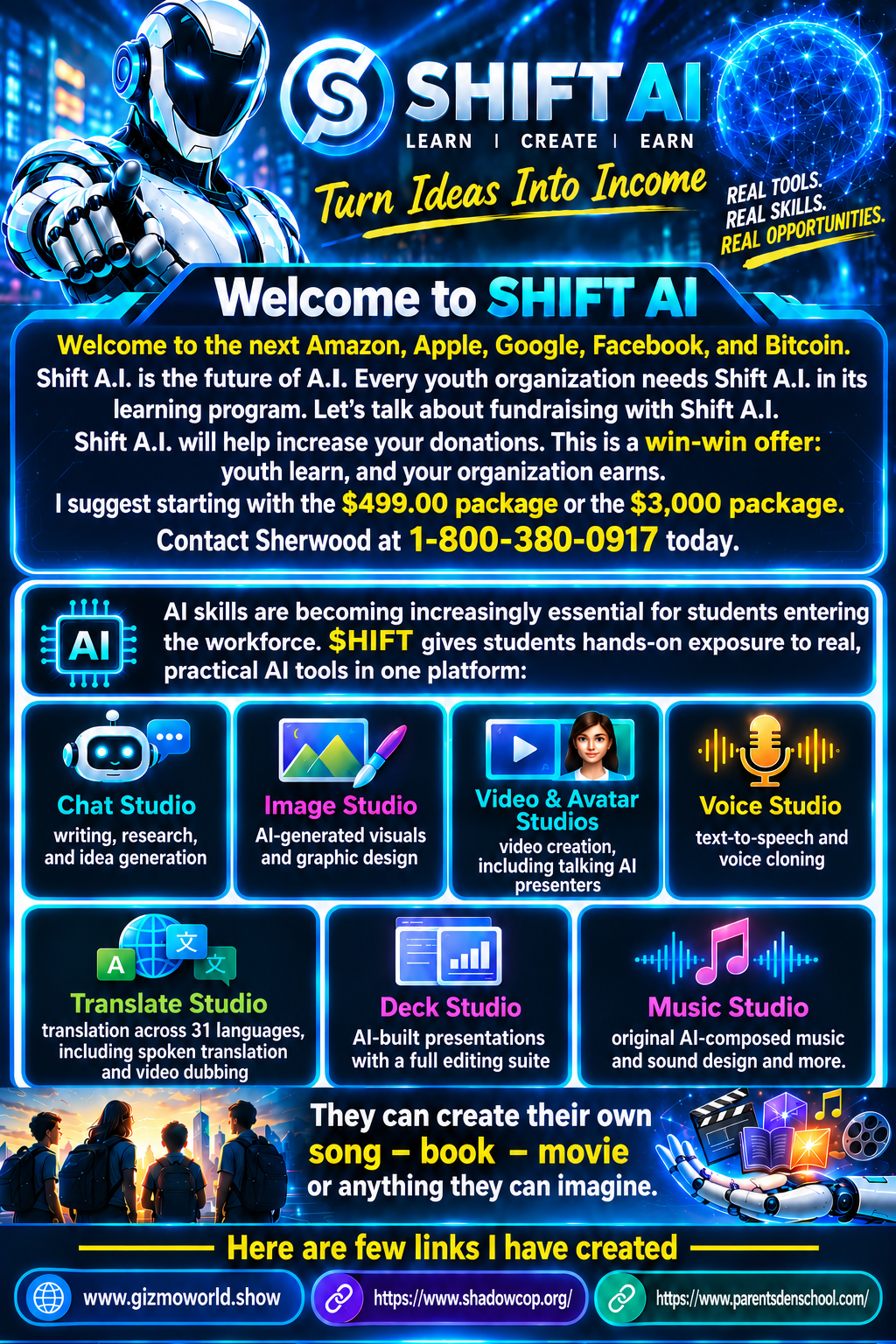 Shift AI Youth original brief poster